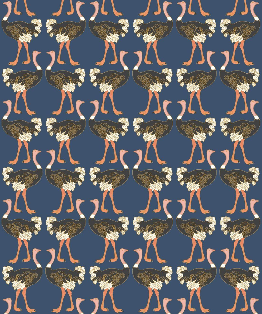 Ostrich Strut Wallpaper