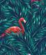 Tropical flamingos Wallpaper