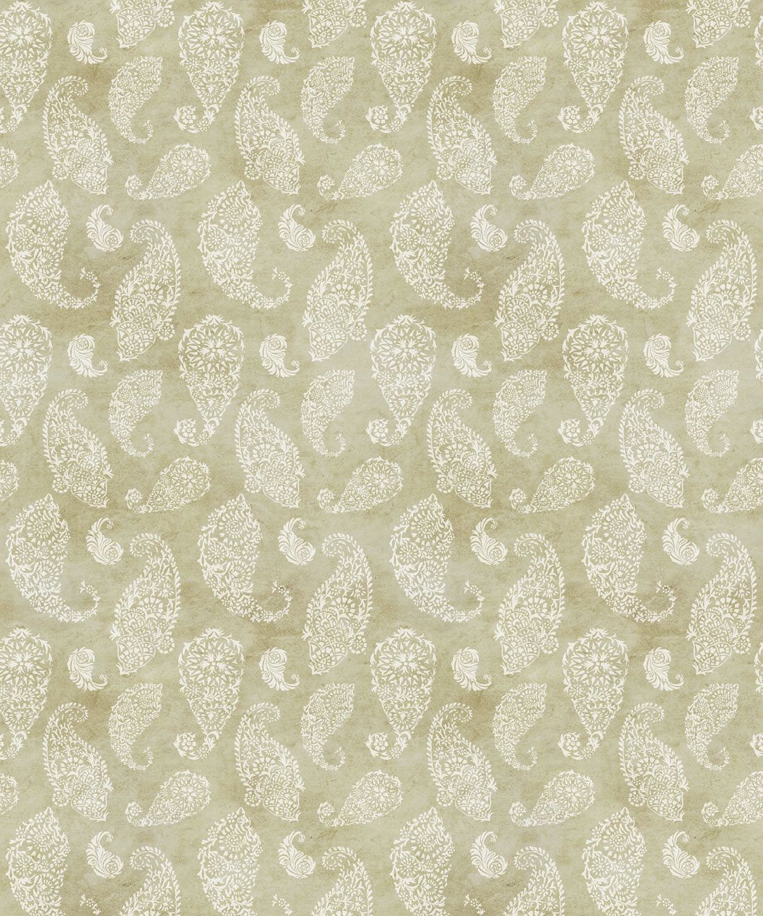 Paisley Wallpaper Chartreuse