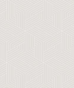 Warm Grey Geometric Illusions Wallpaper • Geometric Wallpaper • Milton & King