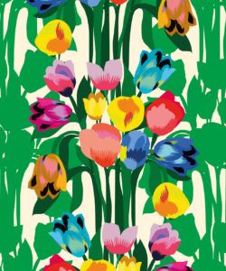 Tulips Wallpaper • Colourful Floral Wallpaper • Swatch