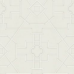 Trellis Wallpaper • Geometric Wallpaper • Beige Wallpaper • Swatch