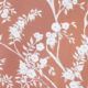 Blooming Joy • Chinoiserie Wallpaper by Danica Andler • Peach Swatch