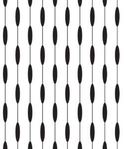 Bowline Wallpaper • Geometric Wallpaper • Striped Wallpaper • Black & White Wallpaper • Swatch