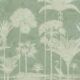 Shadow Palms Wallpaper Mural •Bethany Linz • Palm Tree Mural • Mint • Swatch