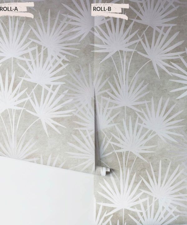 Oriental Palm leaf wallpaper Beige