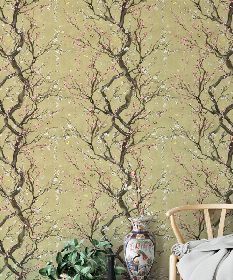 Floral Japanese Wallpaper