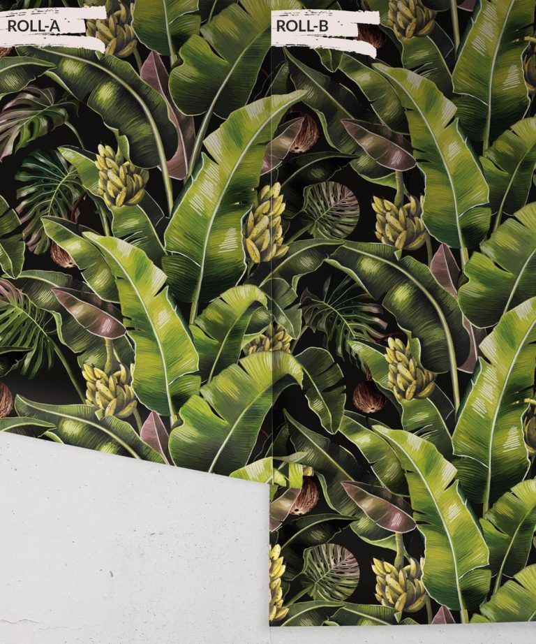 Kingdom Palm Night • Tropical Leaf Wallpaper • Milton & King