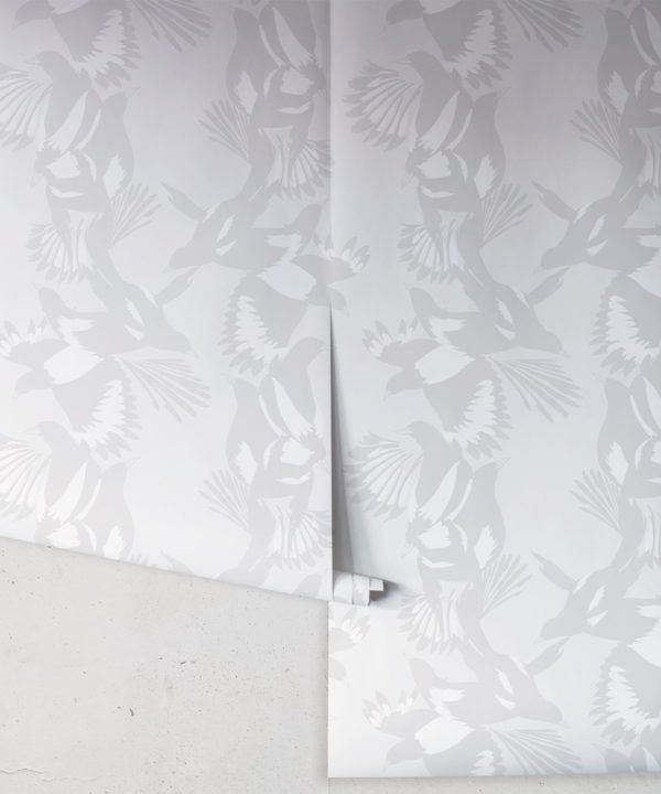 Magpie Wallpaper • Milton & King • Kingdom Home • Bird Wallpaper • Bondi Roll