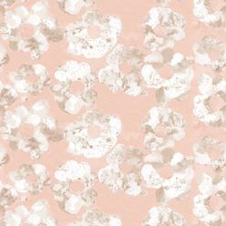 Cherry Blossom Wallpaper Blush • Shibori Floral • Swatch