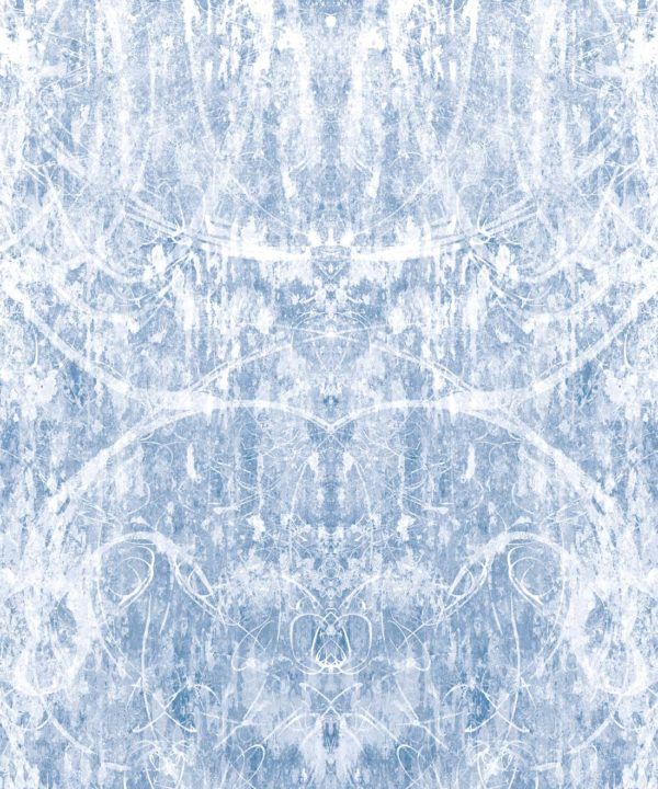 Hori Wallpaper by Simcox • Color Blue • Abstract Wallpaper • Swatch