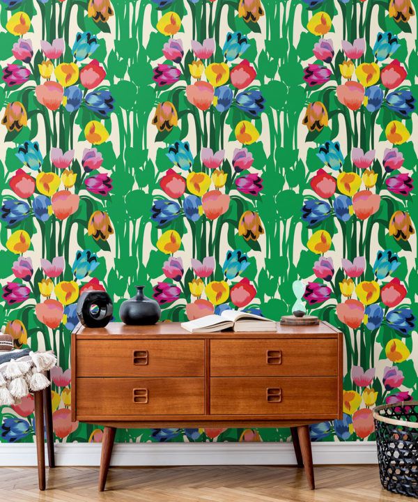 Kyoto Wallpaper • Kimono Wallpaper • Japanese Wallpaper • Deep Colorful Wallpaper • Insitu