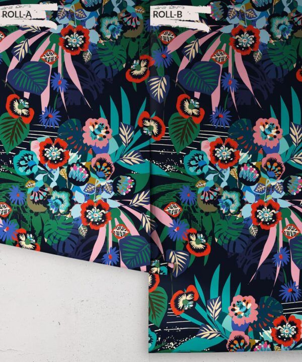 Kyoto Wallpaper • Kimono Wallpaper • Japanese Wallpaper • Deep Colourful Wallpaper • Rolls