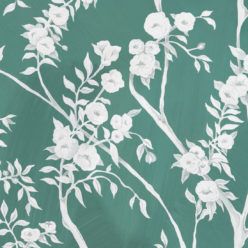 Blooming Joy • Chinoiserie Wallpaper by Danica Andler • Jade Swatch