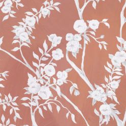 Blooming Joy • Chinoiserie Wallpaper by Danica Andler • Peach Swatch