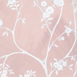 Blooming Joy • Chinoiserie Wallpaper by Danica Andler • Pink Blush Swatch