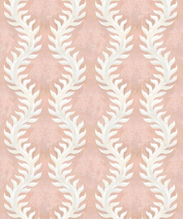 Fern Wallpaper • Pink Wallpaper • Swatch