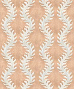 Fern Wallpaper • Salmon Wallpaper • Swatch