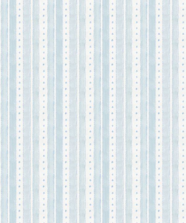 Star Stripe Wallpaper • Dusty Blue • Swatch