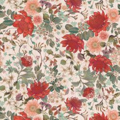 Bouquet Wallpaper • Eloise Short • Vintage Floral Wallpaper • Granny Chic Wallpaper • Grandmillennial Style Wallpaper • Alabaster • Swatch