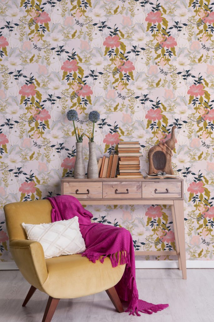 Garden Wallpaper designed by Teresa Chan for Milton & King