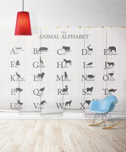 Animal Alphabet Wall Mural