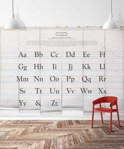 Vintage Alphabet Wall Mural