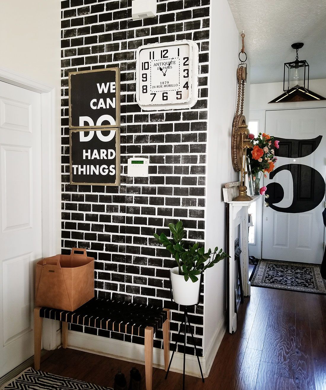 Lubeck Brick Wallpaper • Black Brick Wallpaper