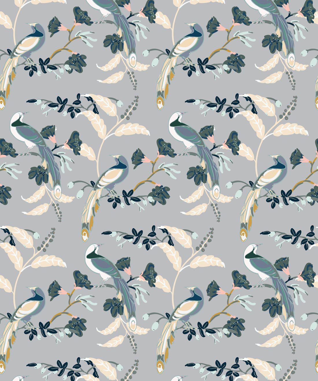 Birds Of Paradise Grey • Milton & King