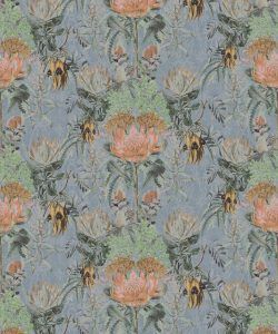 Simcox Wildflowers Grey Wallpaper