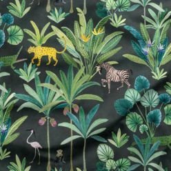 Animal Kingdom Fabric Charcoal