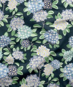 Hydrangea Fabric Navy