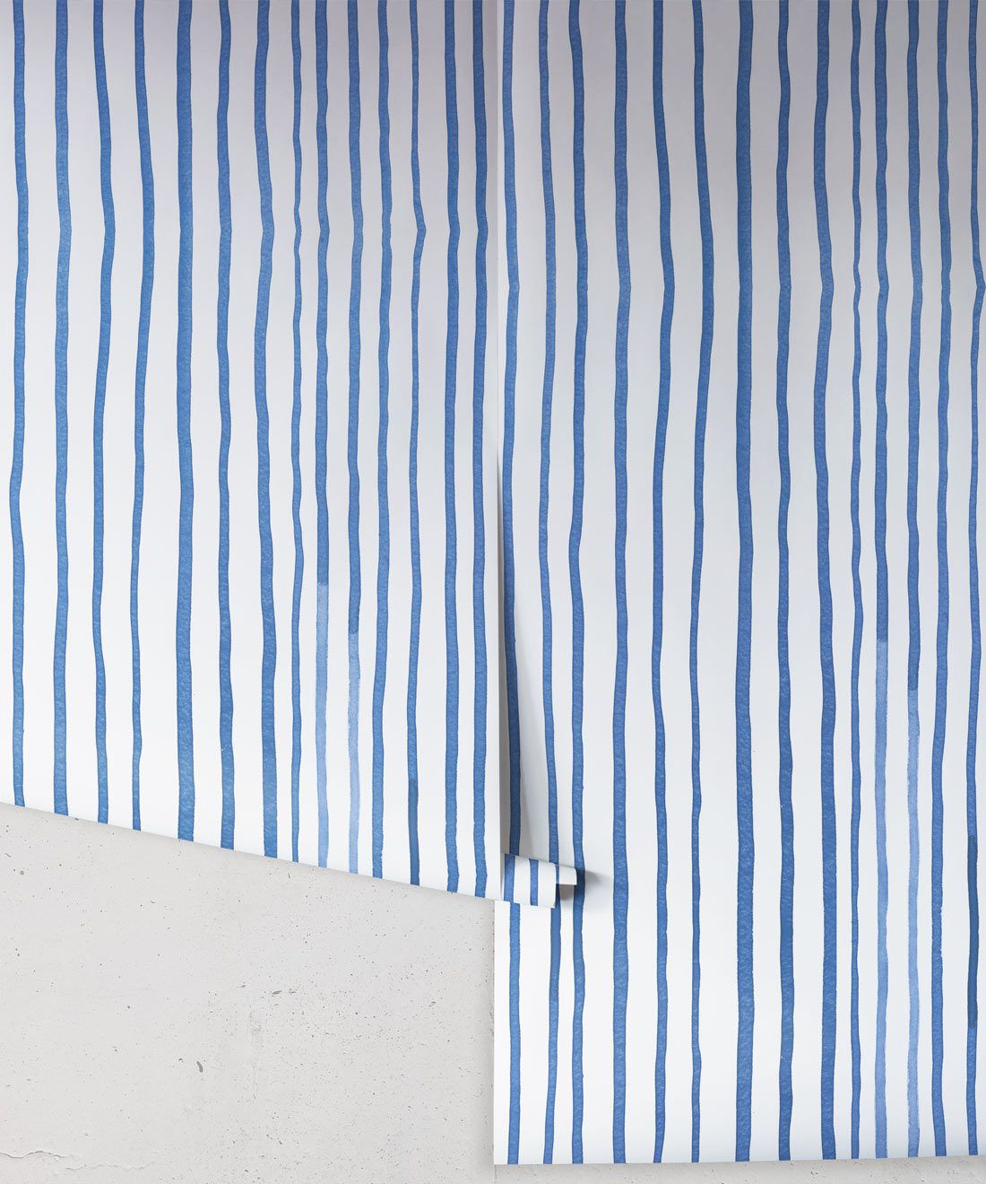 Zighy Stripes • Striped Wallpaper • Blue Stripes • Milton & King USA • Georgia MacMillan • Wallpaper Rolls