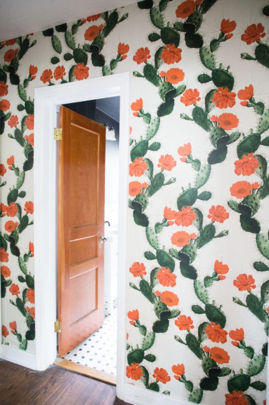 Hallway Wallpaper • Cactus • Desert Decor • Live Free Amanda