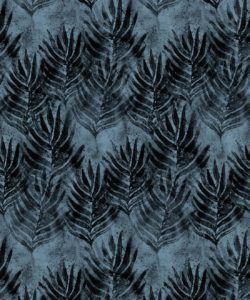 Evening Silhouette Shibori Leaf Wallpaper