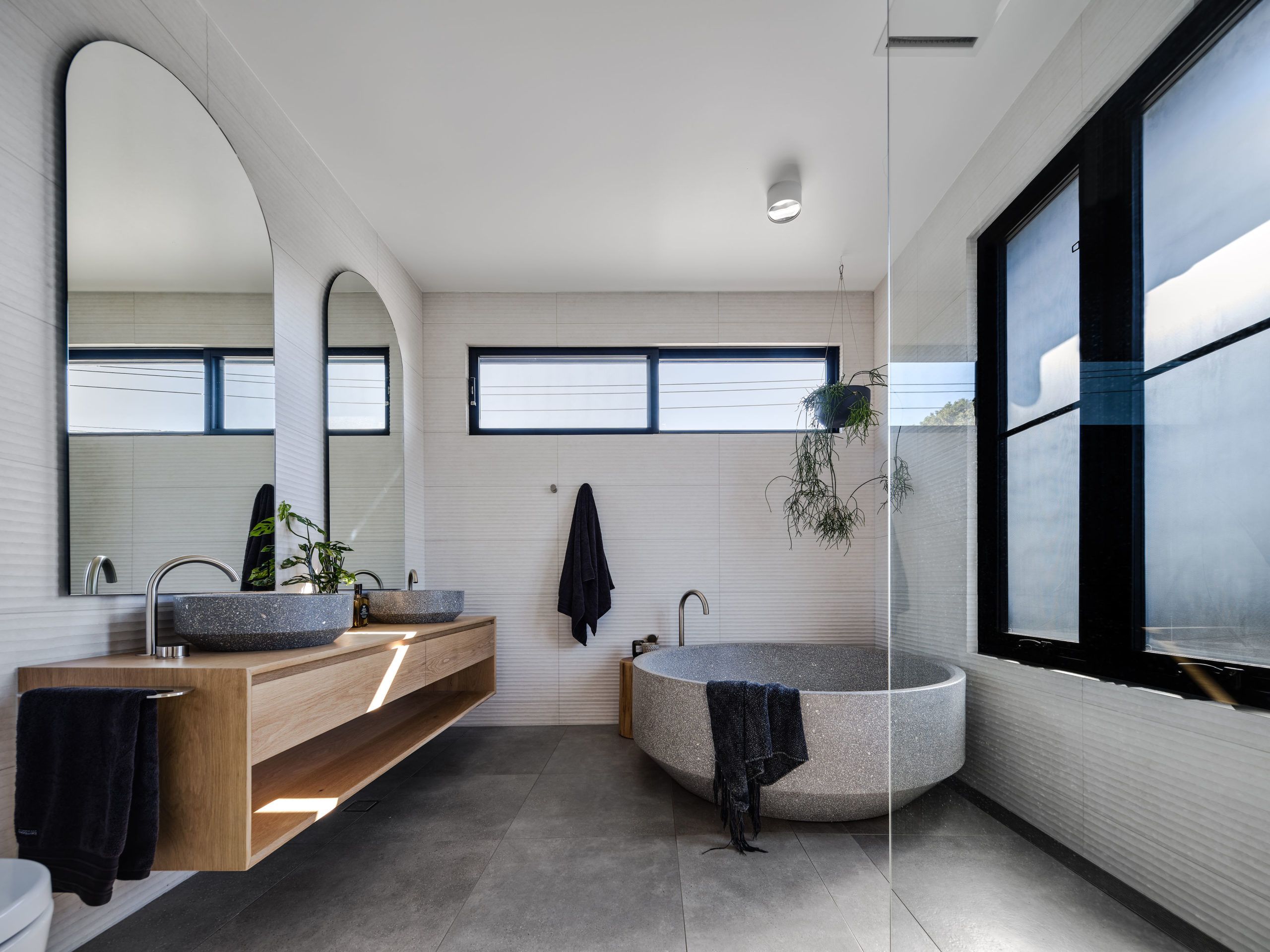 Bathroom • Barefoot Bay Villa designed by The Designory • Byron Bay