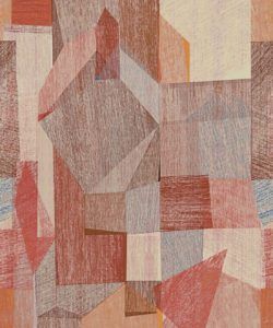 Chimera Wallpaper by Simcox • Color Rust • Abstract Wallpaper • Geometric Wallpaper • Swatch