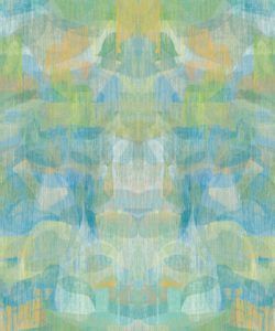 Camoufleur Wallpaper • Turquoise • Blue Yellow Wallpaper • Abstract Wallpaper swatch