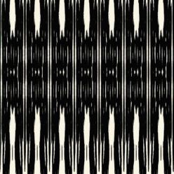 Ikat Wallpaper • Black & White Wallpaper • Kitty McCall • Swatch