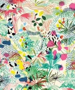 Encinitas Wallpaper • Colorful Floral Wallpaper • Swatch