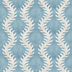 Fern Wallpaper • Blue Wallpaper • Swatch