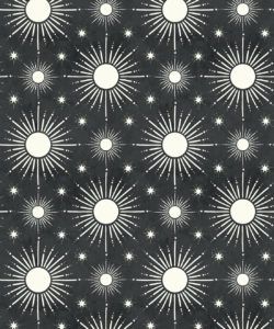 Sun Light Star Bright Wallpaper • Charcoal • Swatch