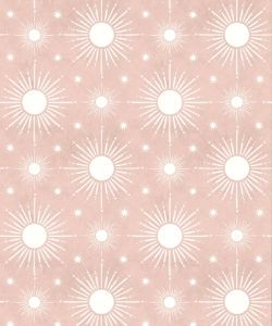 Sun Light Star Bright Wallpaper • Dusty Pink • Swatch