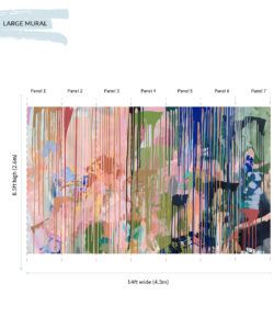 Path Less Travelled Wallpaper Mural • Colorful Painterly Wallpaper • Tiff Manuell • Abstract Expressionist Wallpaper • Large Mural