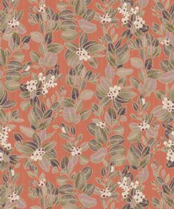 Eucalyptus Wallpaper • Eloise Short • Vintage Floral Wallpaper • Granny Chic Wallpaper • Grandmillennial Style Wallpaper • terracotta • Swatch