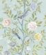 Chinoiserie Wallpaper • Floral Wallpaper • Bird Wallpaper • Magnolia • Aqua • Swatch