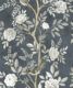 Chinoiserie Wallpaper • Floral Wallpaper • Bird Wallpaper • Magnolia • Navy • Swatch