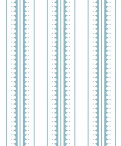 Coquille Wallpaper • Stripe and Scallop Wallpaper • Powder Blue • Swatch