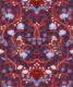 Turtle Doves Wallpaper • Bold Colorful Bird Wallpaper • Merlot • Swatch