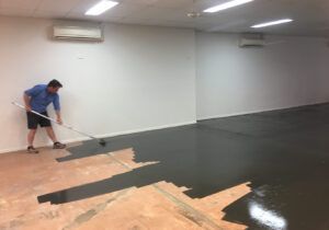 Richard Painting the Floors